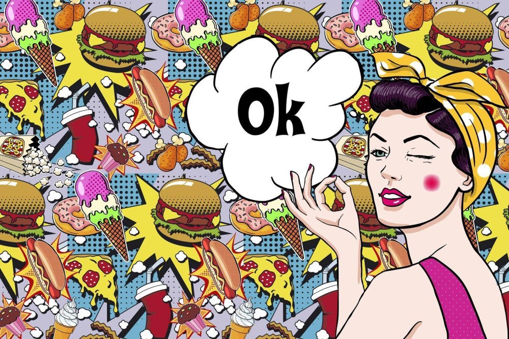 Поп арт food
