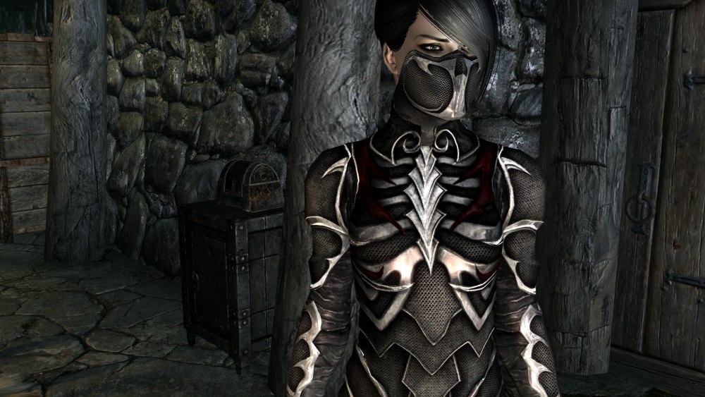 Skyrim se "броня - черная роза"