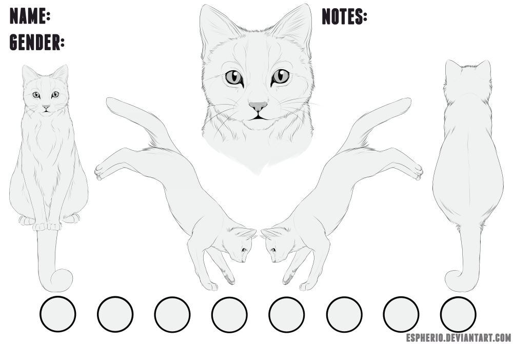 Коты Воители референс лайн