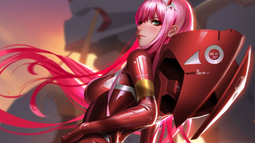 Zero two Darling in the FRANXX демон
