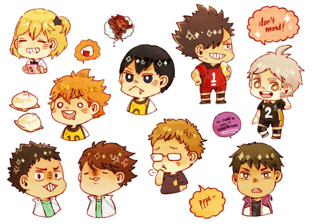 Haikyuu Чиби Карасуно