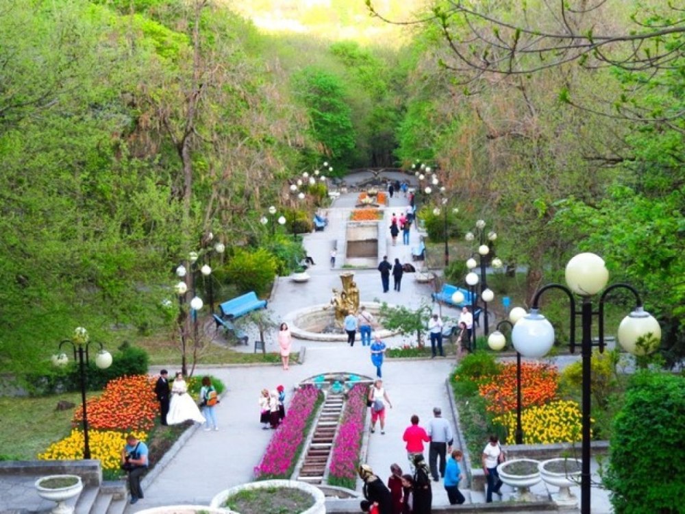 Курортный парк Железноводск каскадная лестница