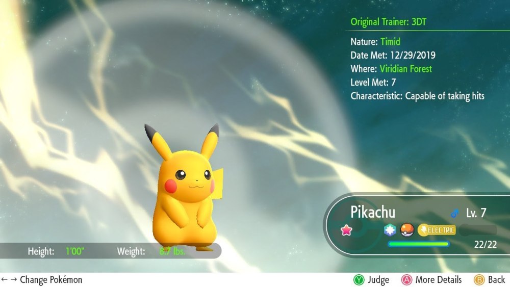 Шайни покемон в Let's go Pikachu