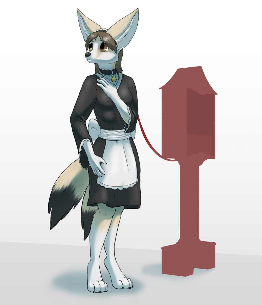 Фурри горничная Fennec