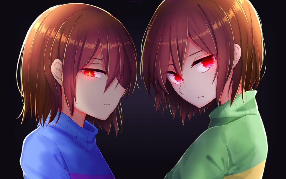 Чара и Фриск Undertale аниме