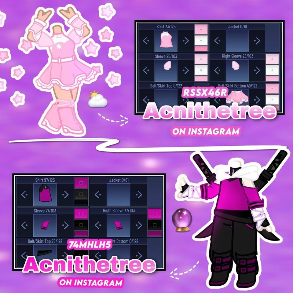 Идеи для одежды Gacha Club