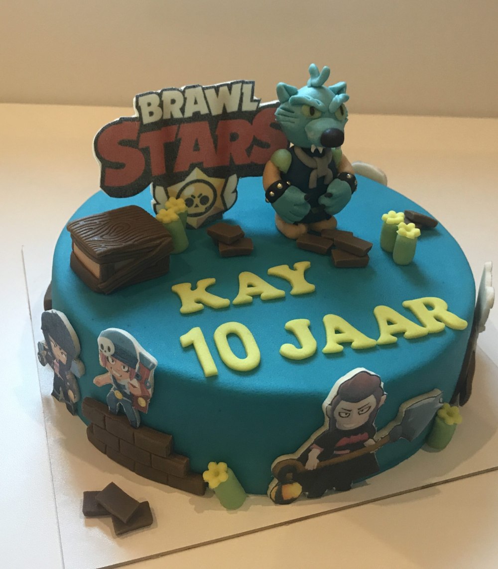 Торт Brawl Stars с Эдгаром
