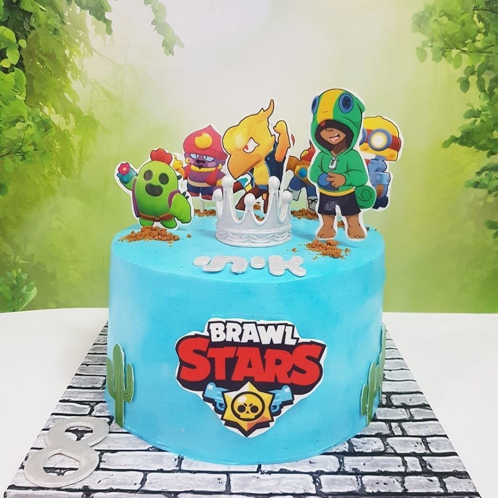 Детский торт для мальчика Brawl Stars