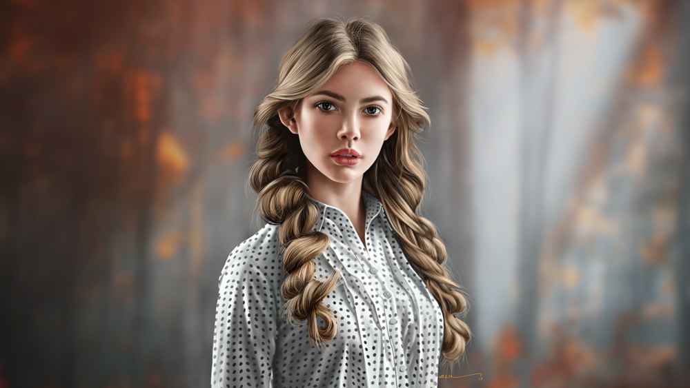 Адель с кудрями