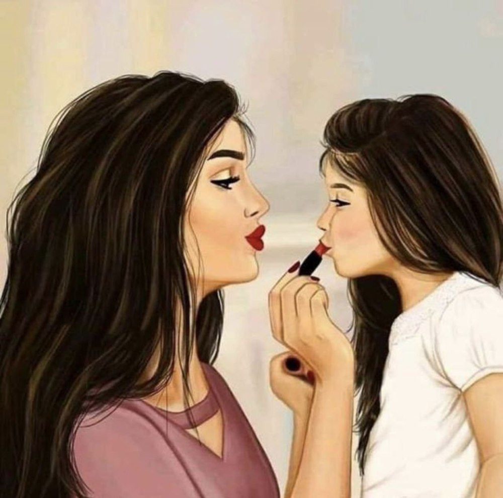 Подруги рисунок