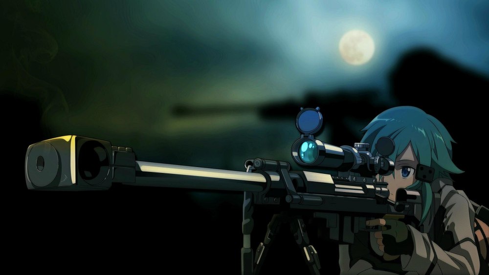 Аниме снайпер sinon