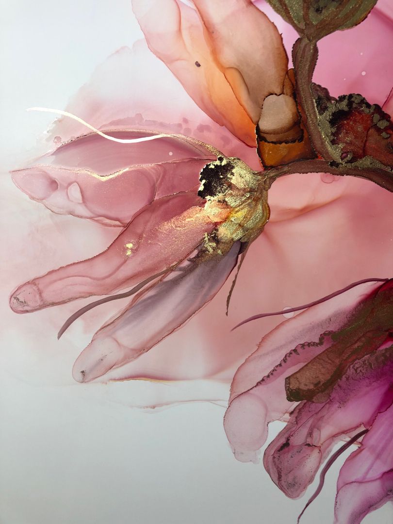 Alcohol Ink Art цветы