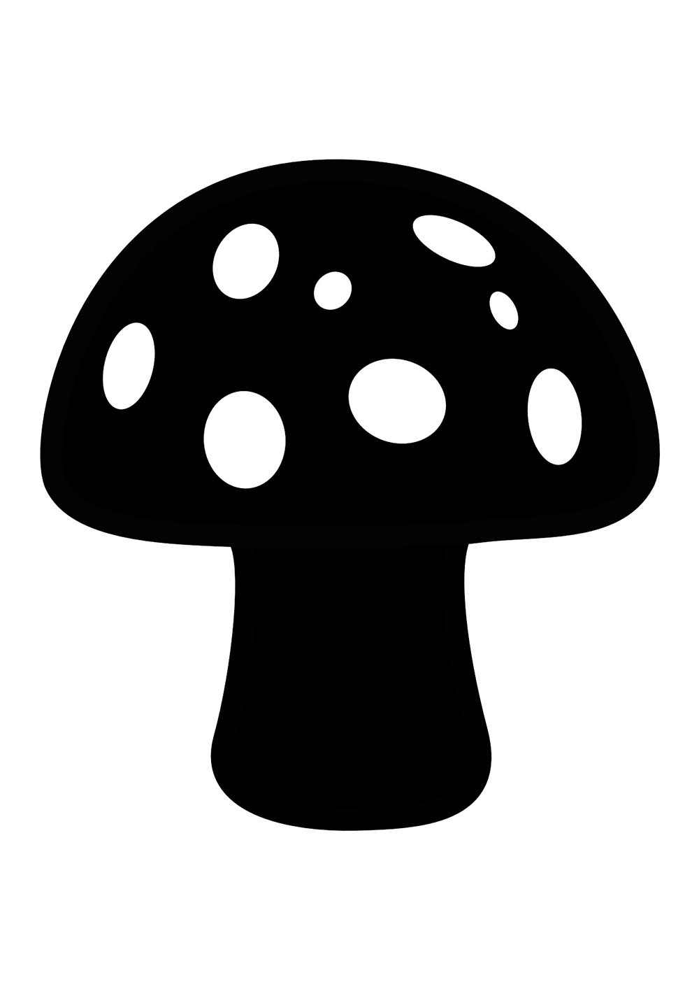 Шаблоны грибов для лепки