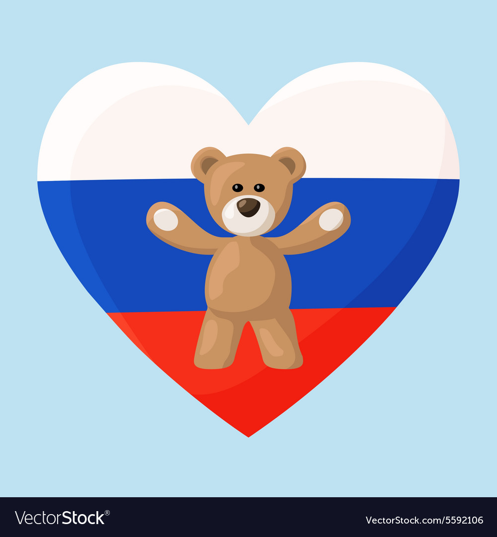 Медведь с флагом