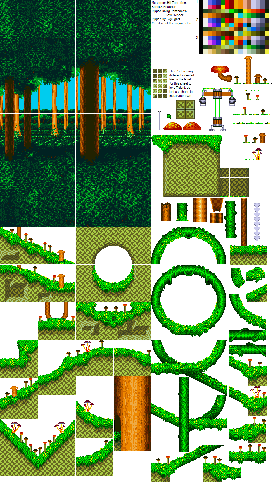 Грин Хилл Sonic Sprite