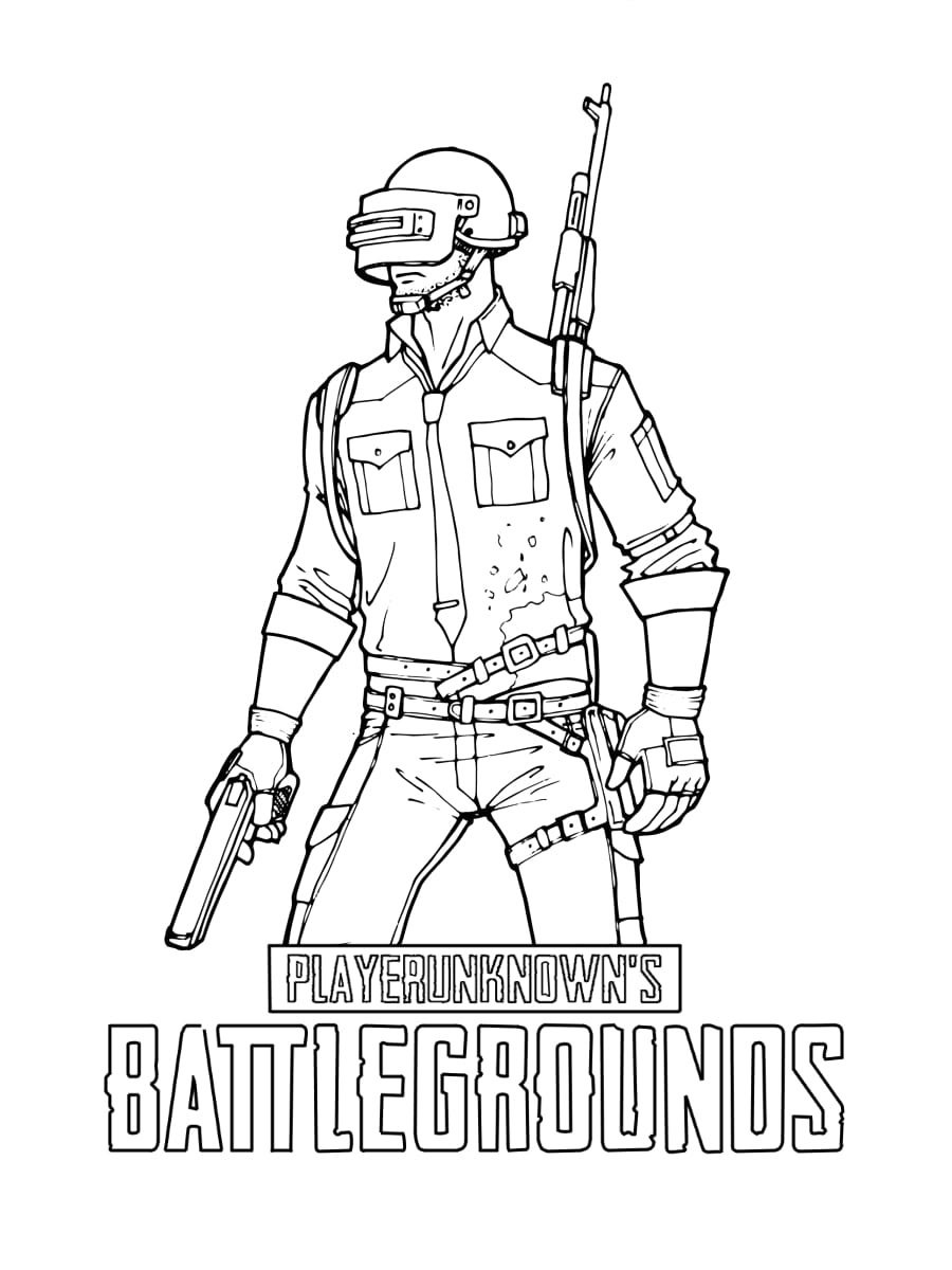 PUBG раскраска