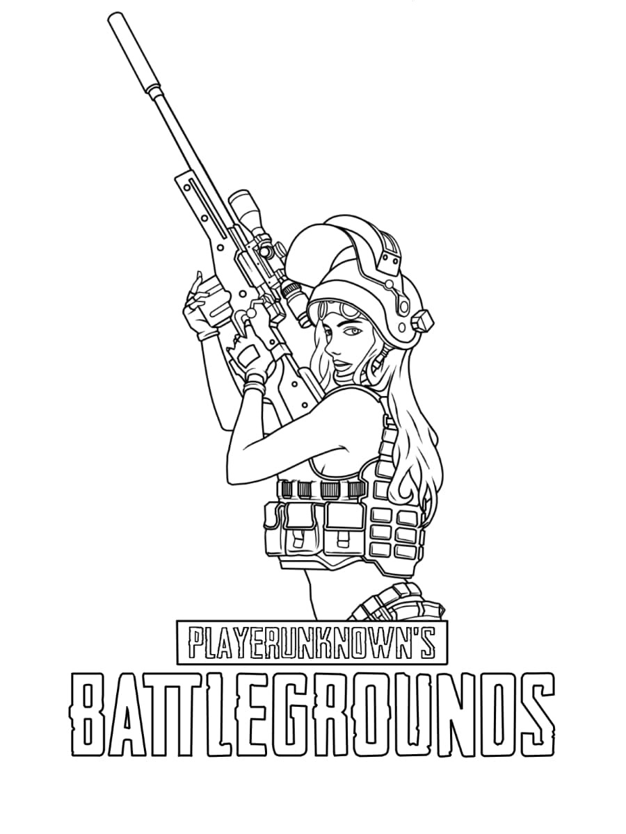 PUBG раскраска