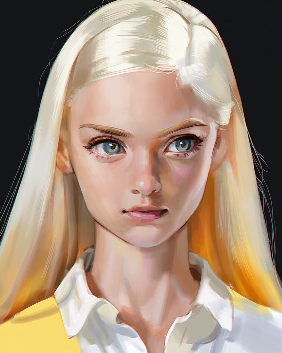 Procreate портреты Джулия Разумова арт