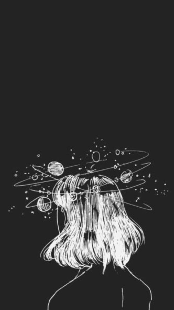 Рисунки на черном фоне