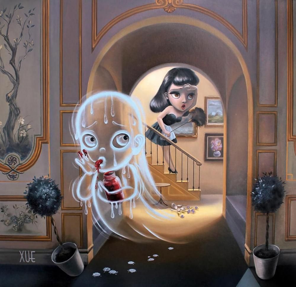 Девочки и призраки от Xue Wang