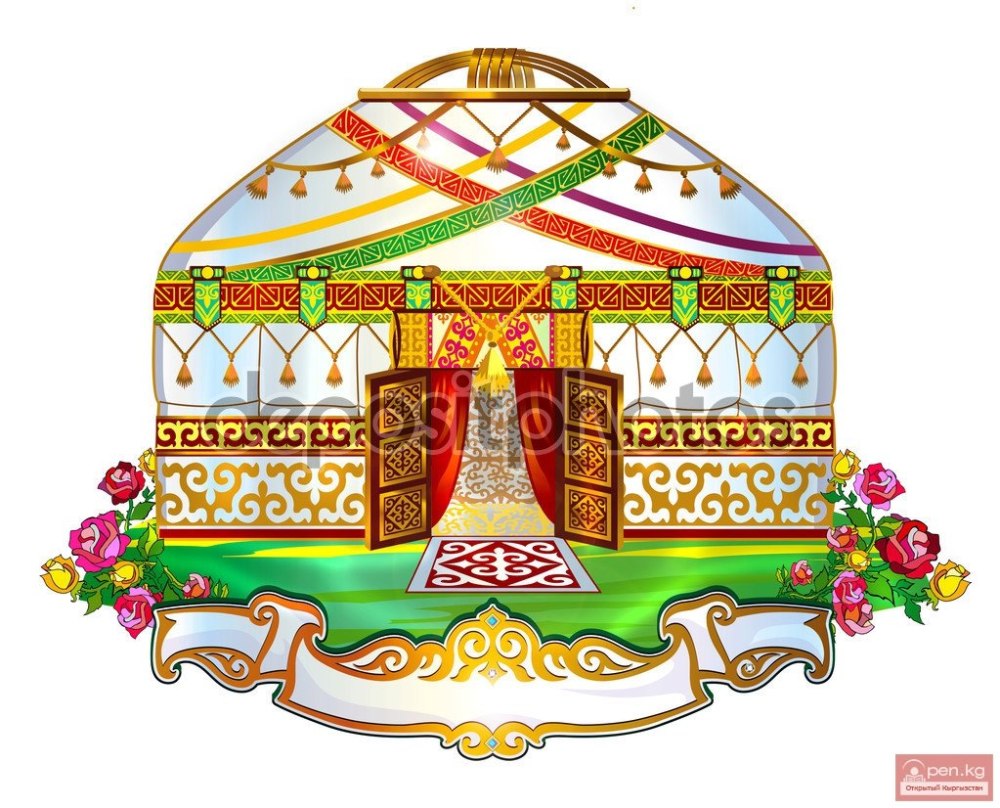 Юрта Башкирская вектор