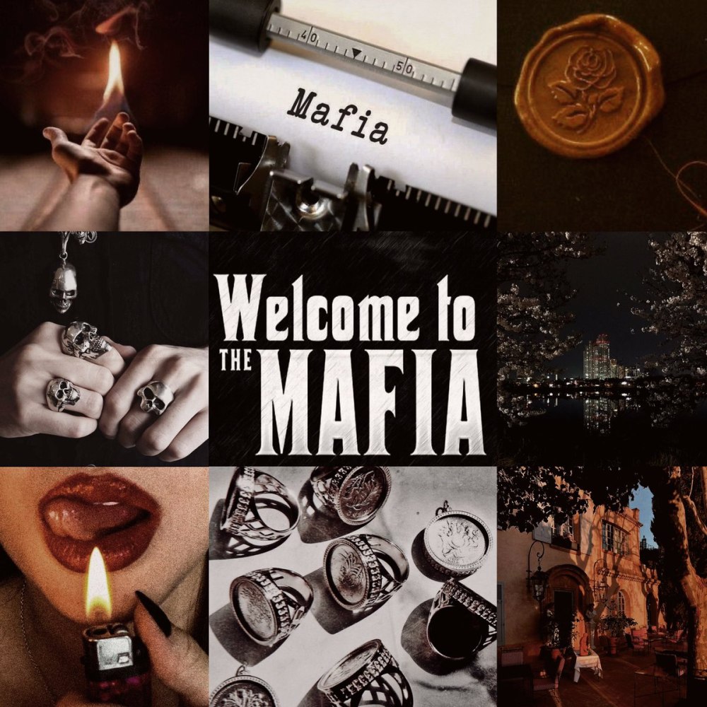 Эстетика мафиози коллаж
