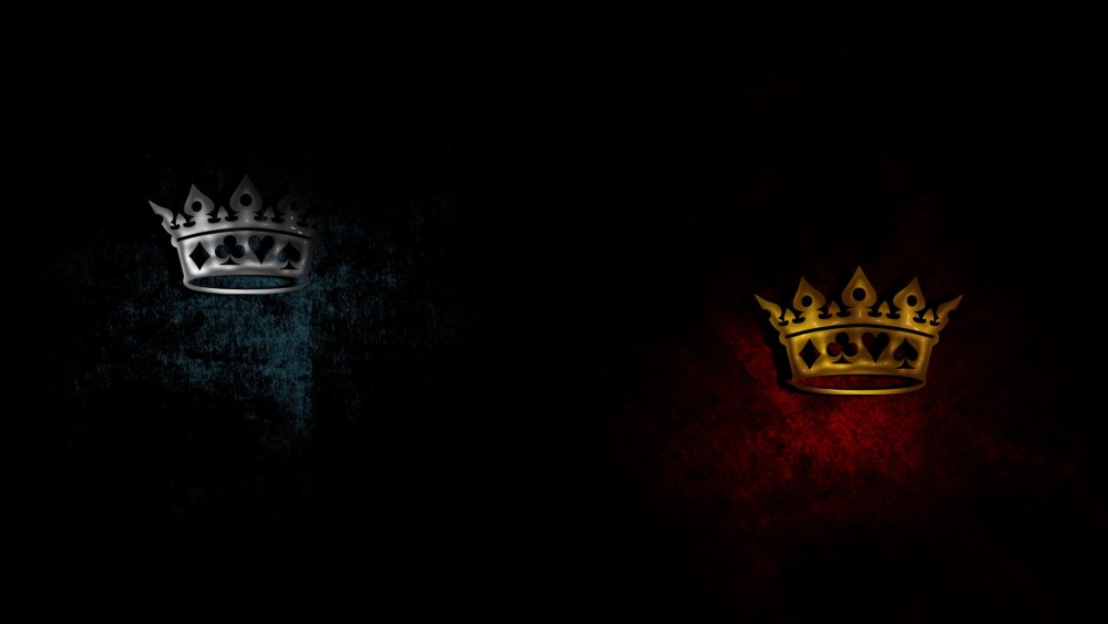 King надпись на черном фоне