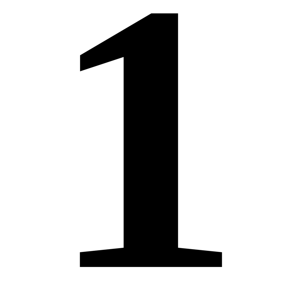 Цифра 1