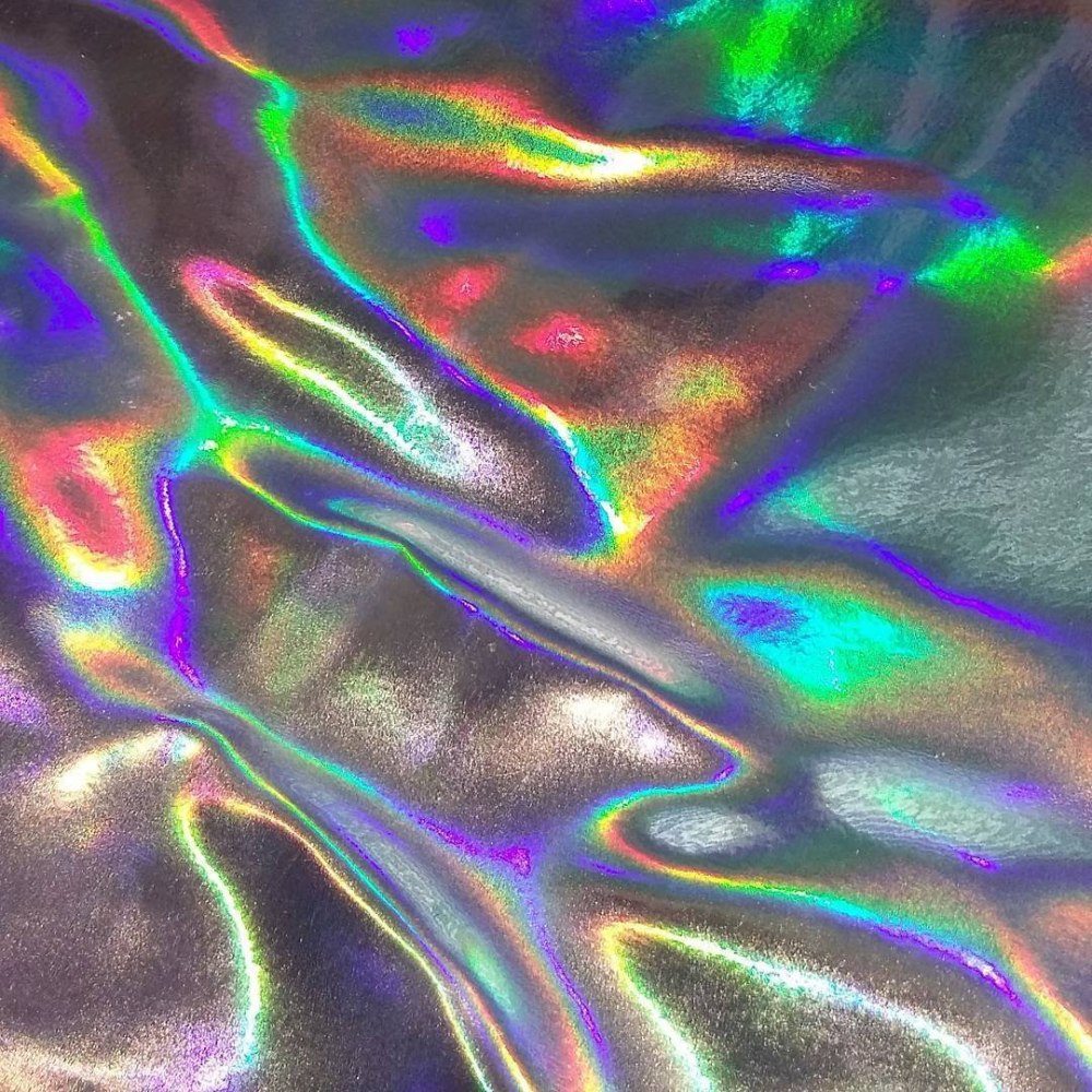 Голографическая пленка Rainbow Silver