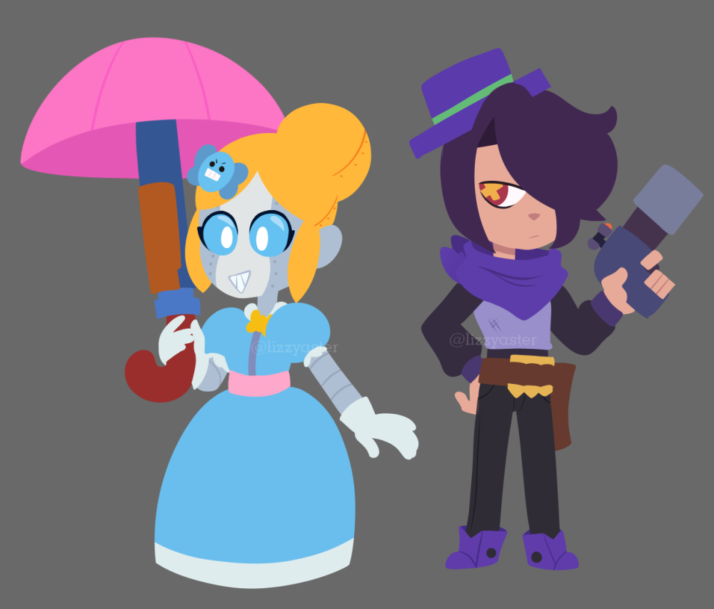 Шелли аниме Brawl Stars горничная
