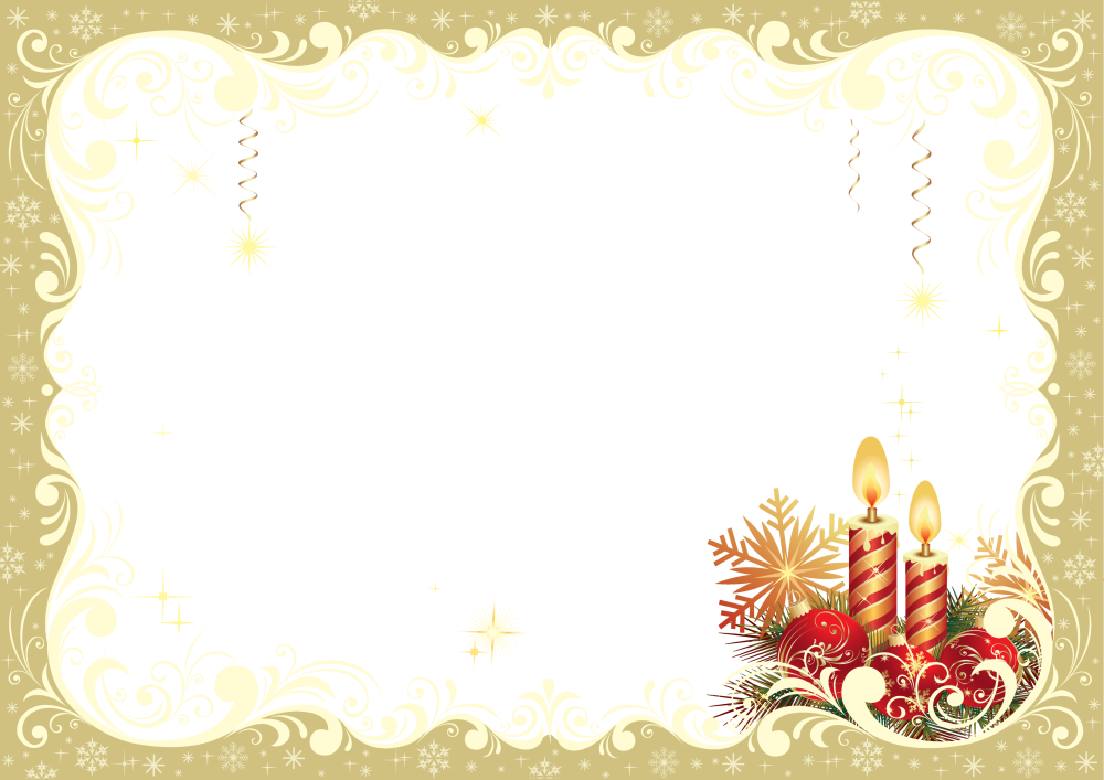 Зимняя фоторамка