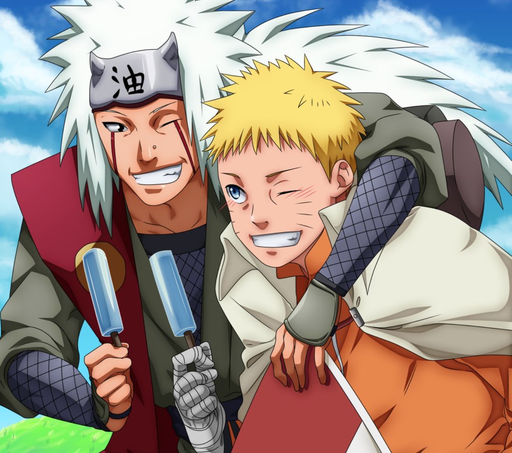 Naruto Джирайя улыбка