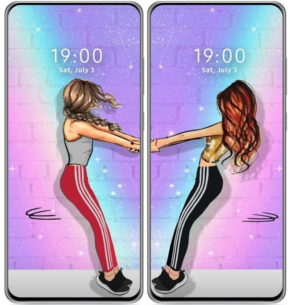 Обои для двух друзей