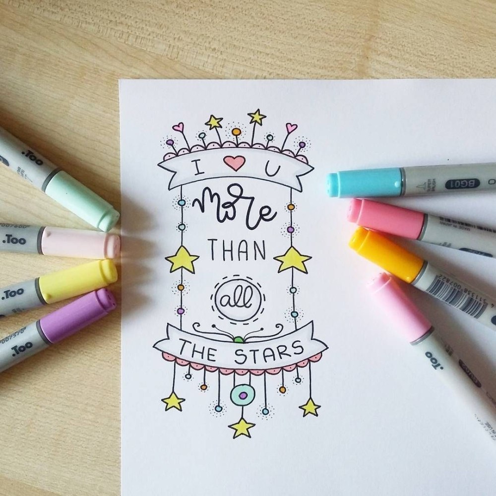 Рисунки для срисовки маркерами