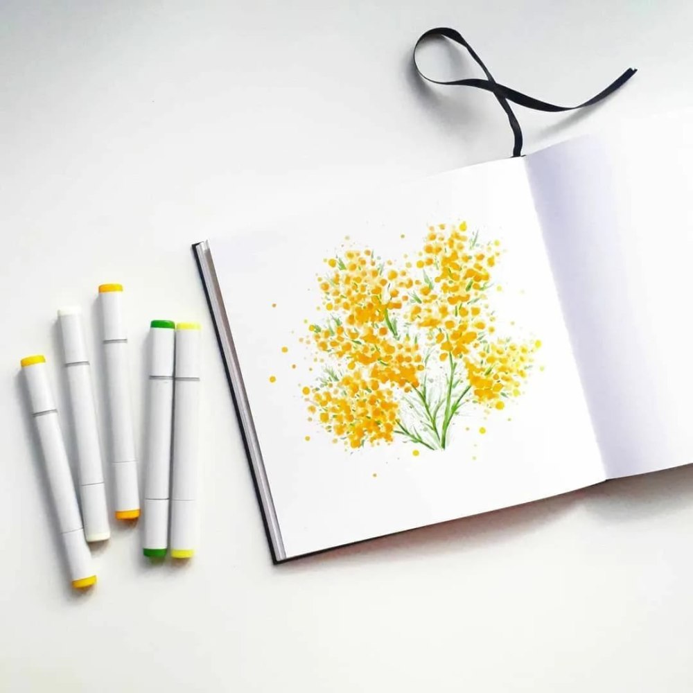 Рисунки маркерами