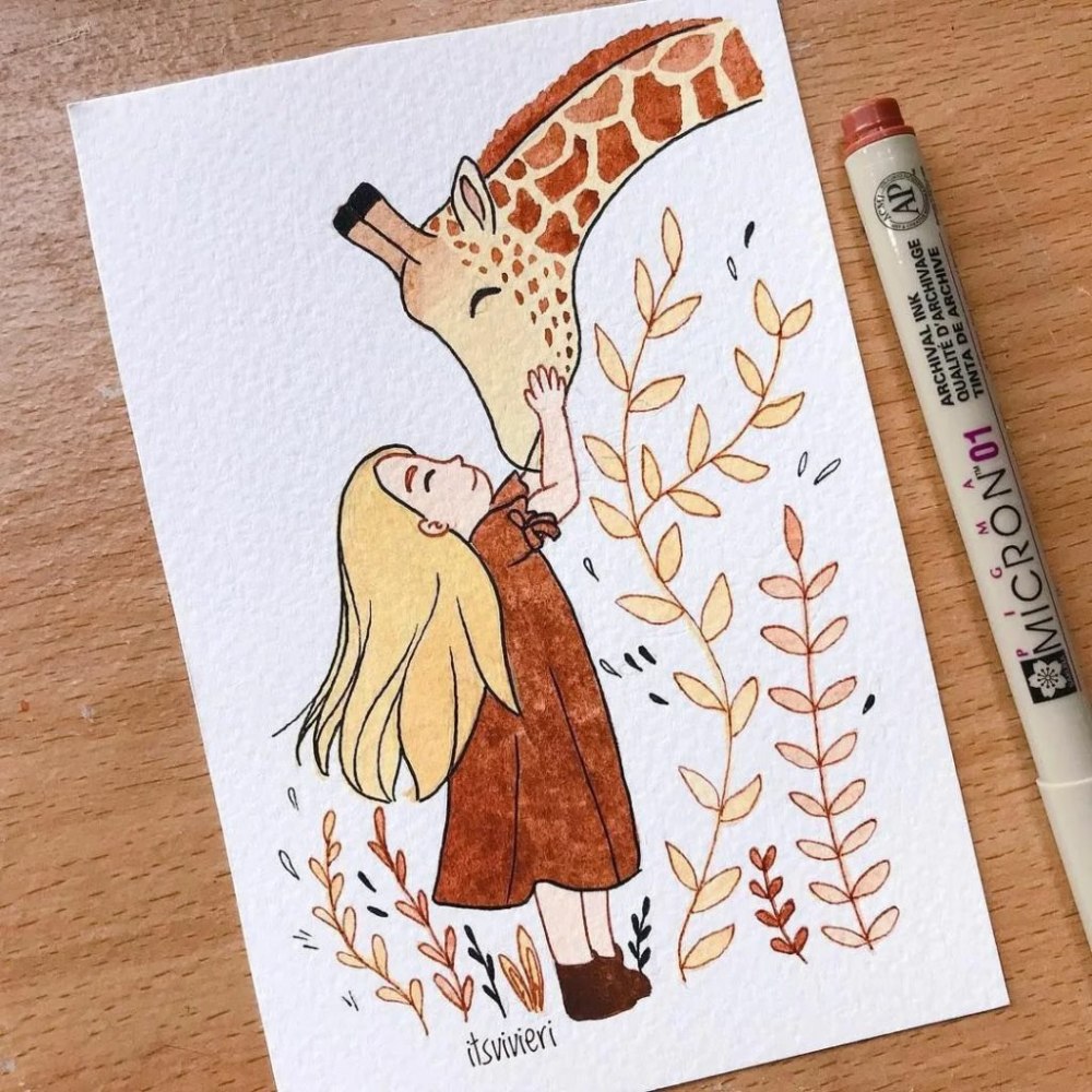 Идеи для рисунков маркерами