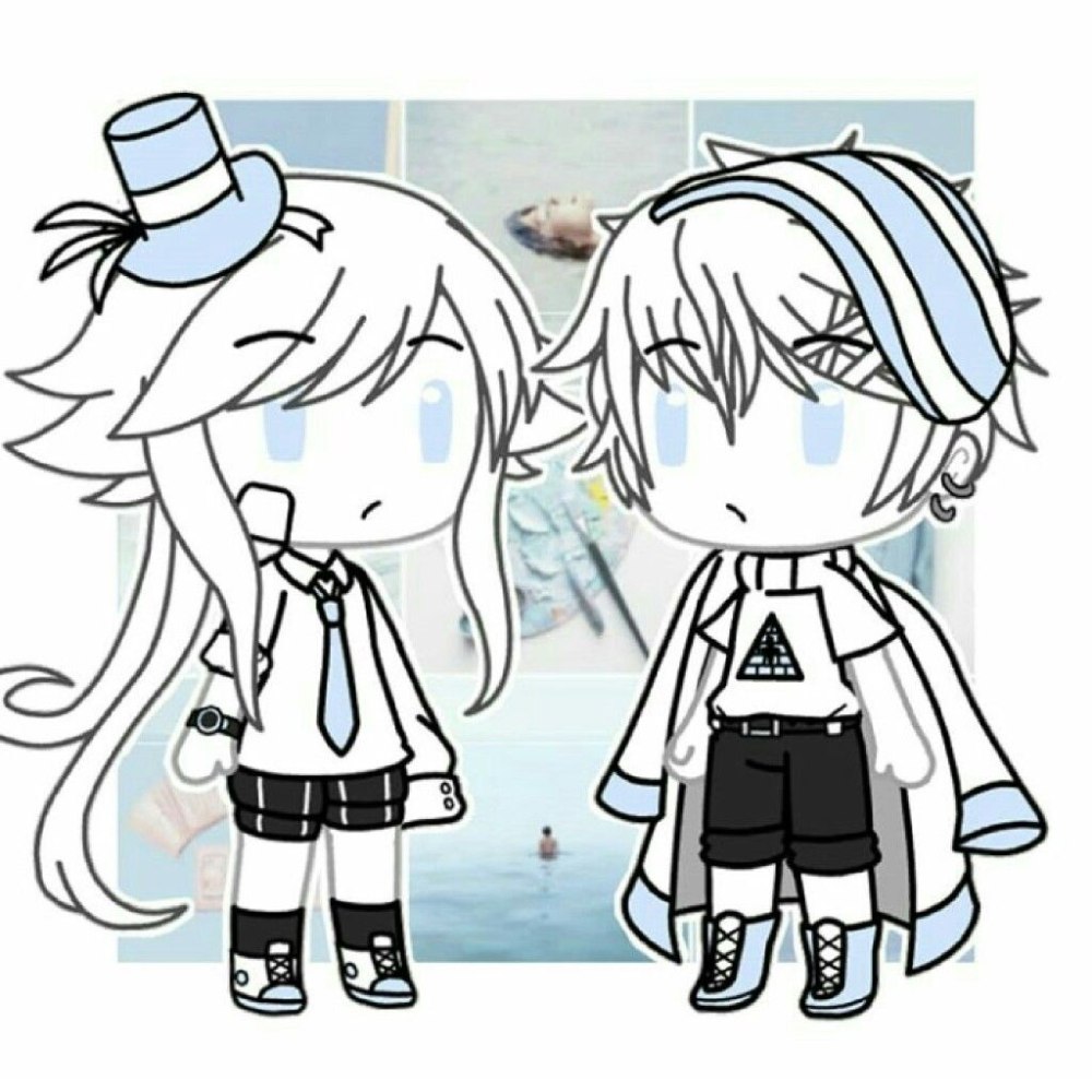 Gacha Life волосы глаза и одежда