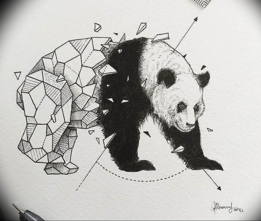 Маленькие рисунки панды