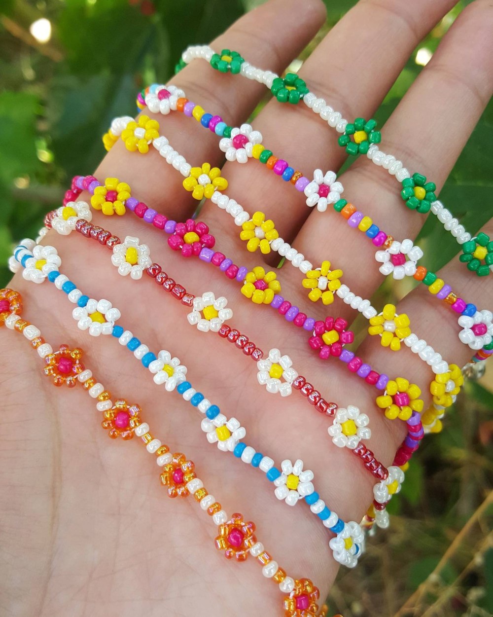 Кольца плетеные из бисера
