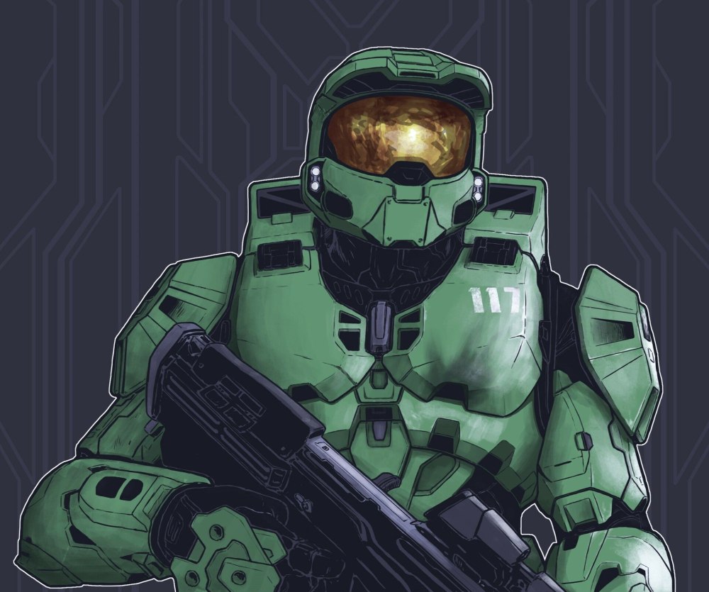 Halo Master Chief арт