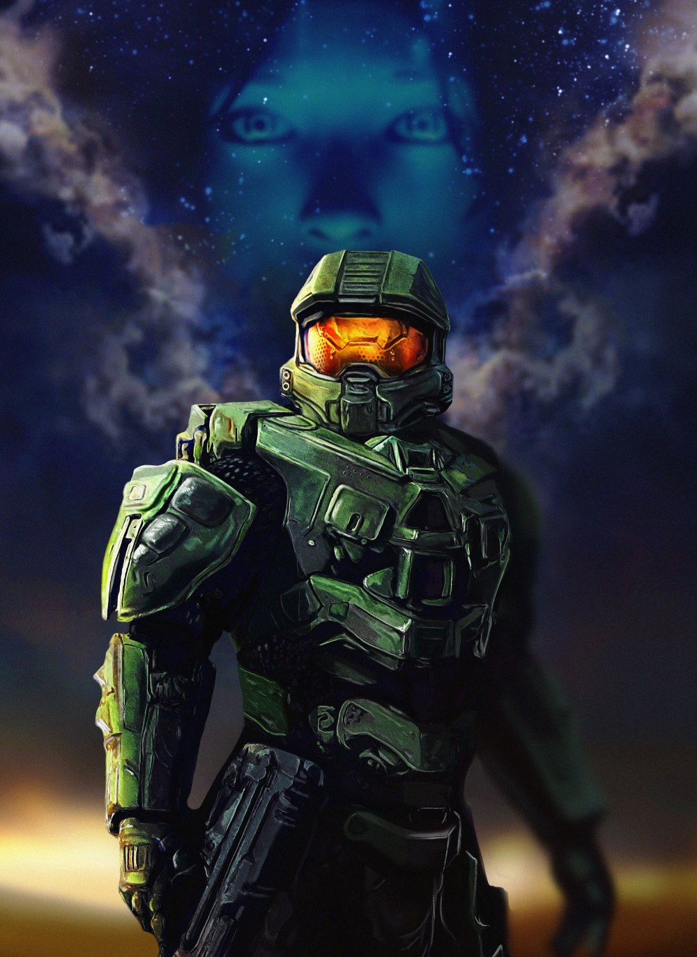 Halo мастер Чиф арт