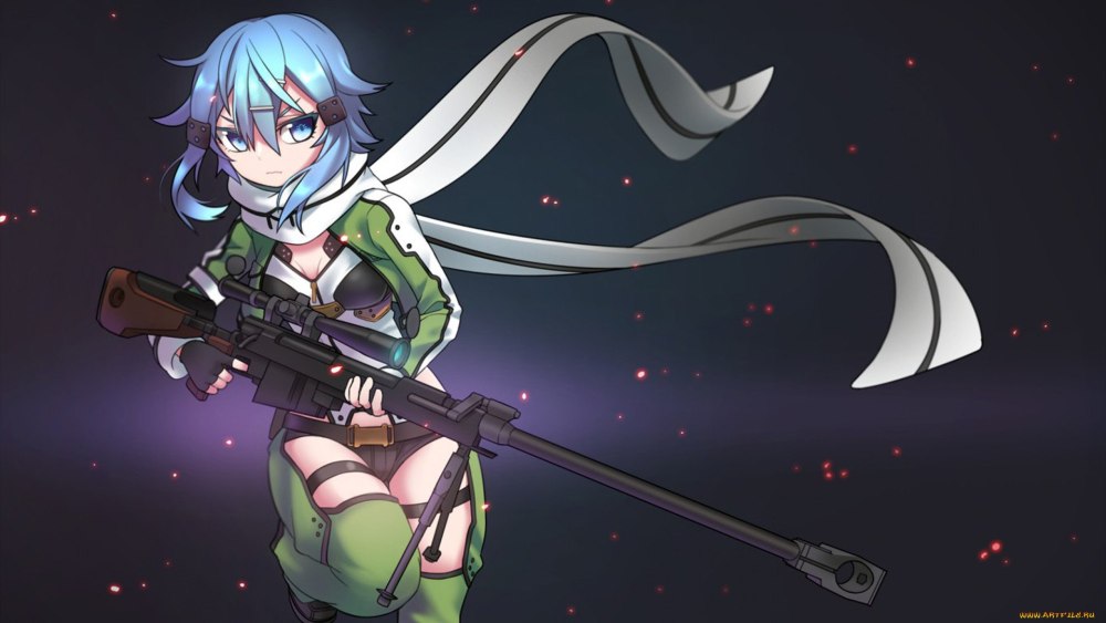 Аниме снайпер sinon
