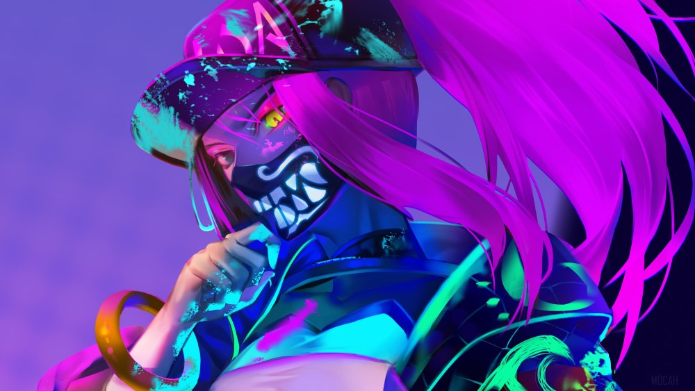 Akali KDA неон