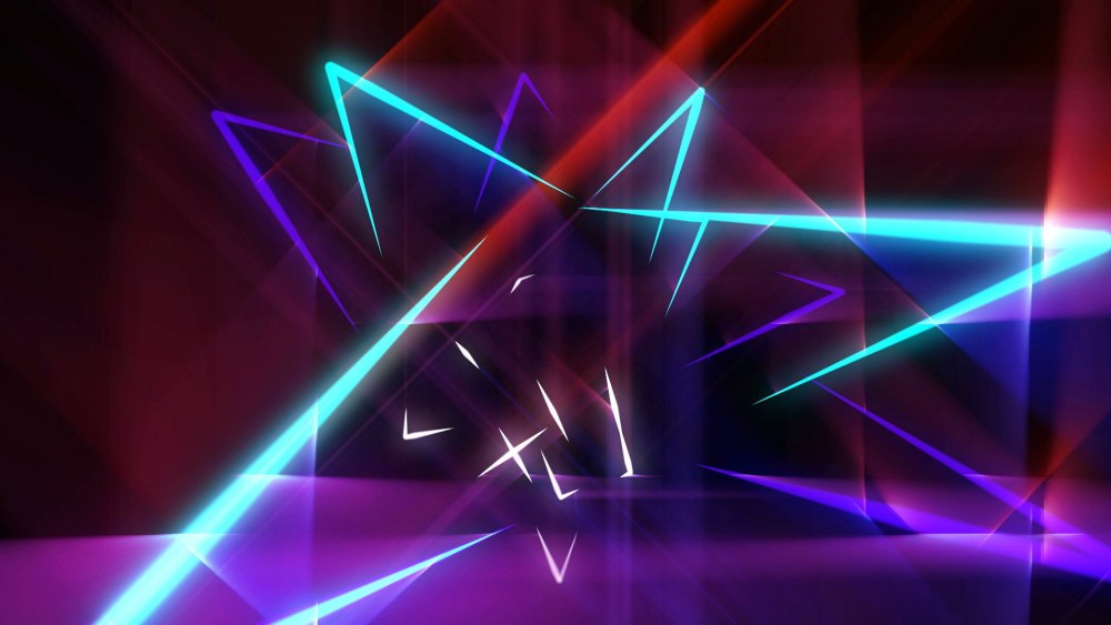 Красивый неоновый фон