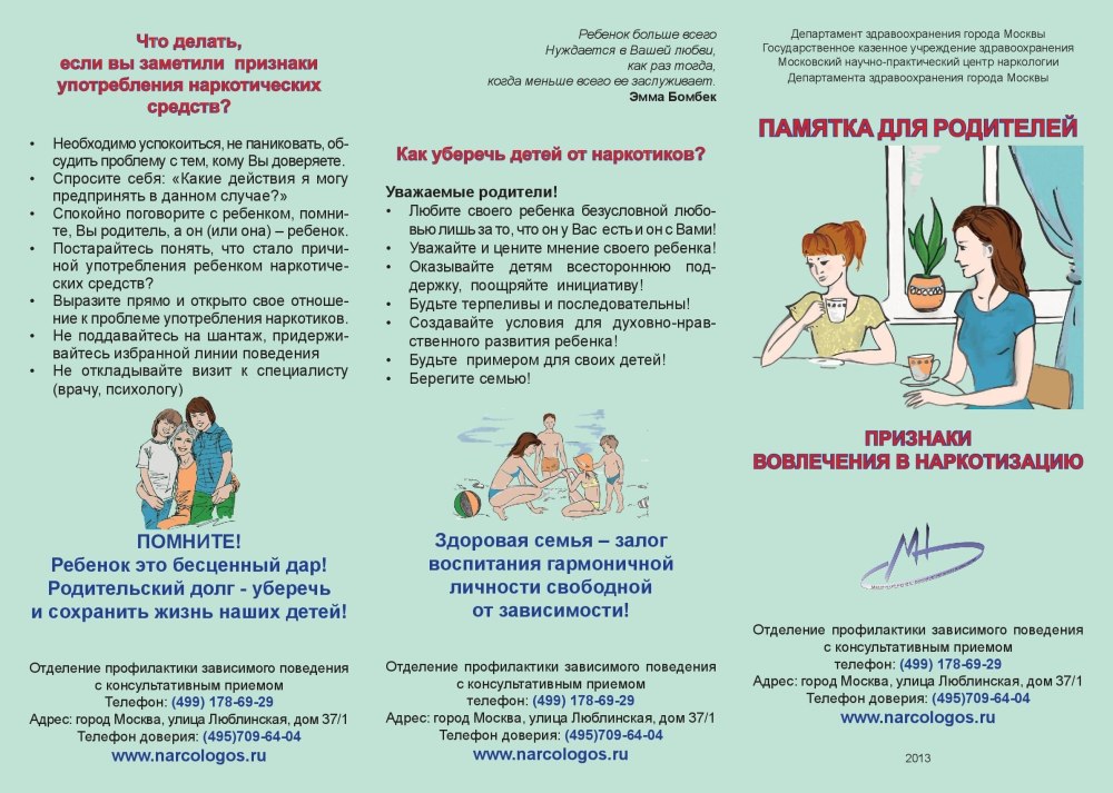 Памятки по социальной работе