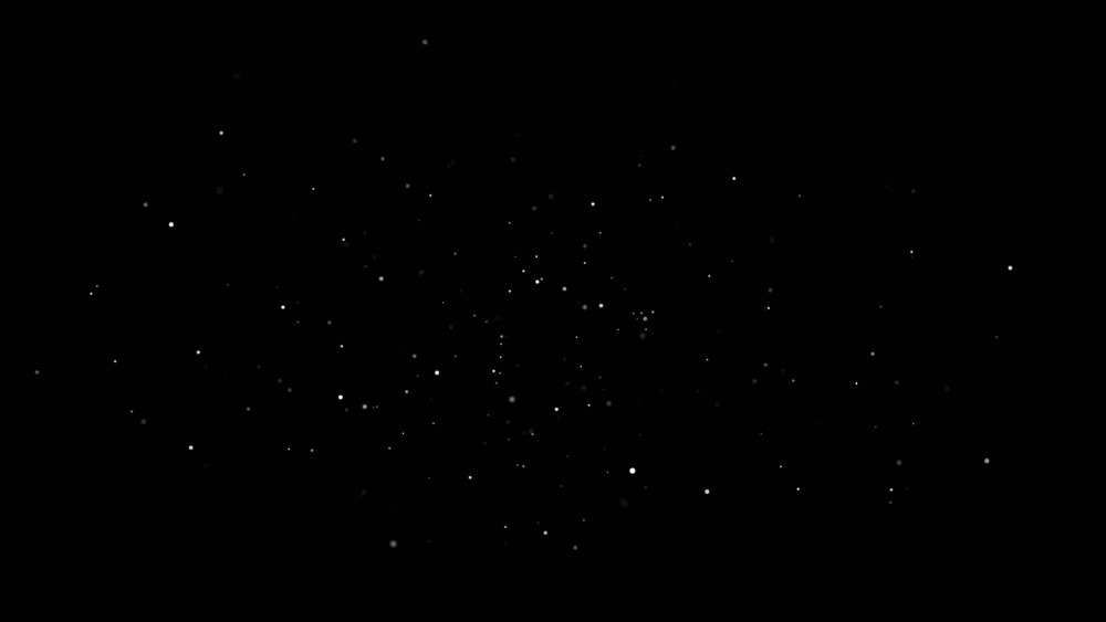 Пыль на черном фоне