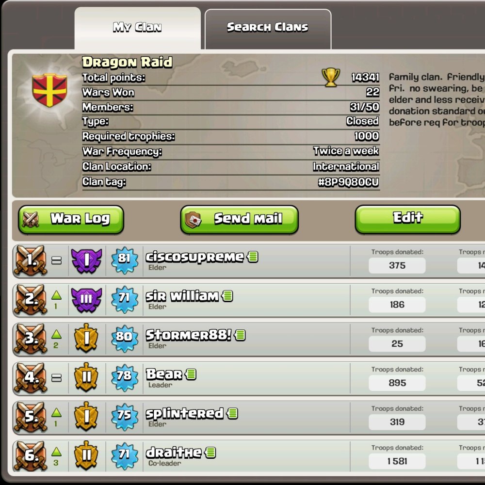 Название для клана в Clash of Clans
