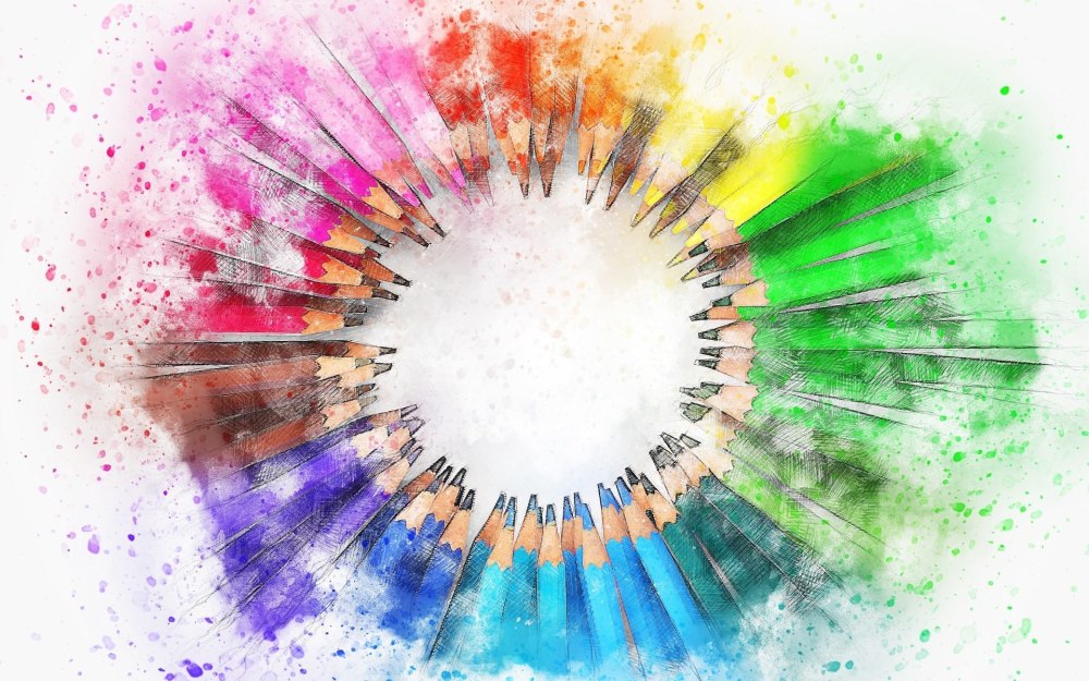 Разноцветный акварельный фон