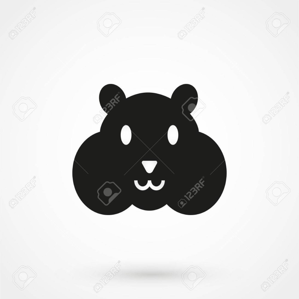 Силуэт хомяка