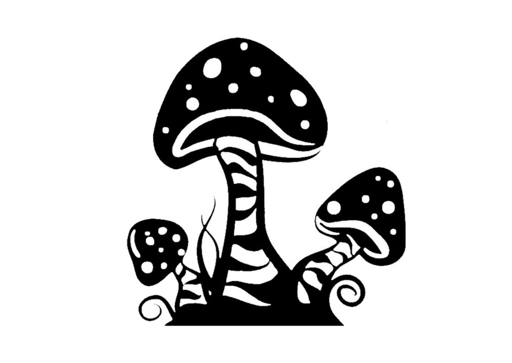 Мухомор раскраска